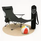 Coemo Campingstuhl Schwarz