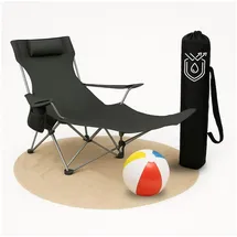 Coemo Campingstuhl Schwarz