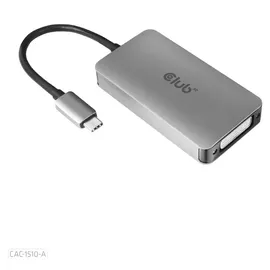 Club 3D DVI-D Adapter USB Typ-C auf Dual Link 0,25 m Grau