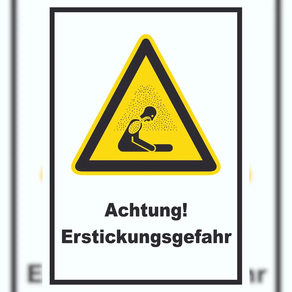 Achtung Erstickungsgefahr A1 (594x841mm) Schild