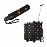 REISENTHEL® Einkaufstrolley carrycruiser Set Dots, mit umbrella pocket duomatic bunt