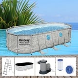 Bestway Power Steel Swimming Frame Pool Schwimmbad Schwimmbecken Gartenpool