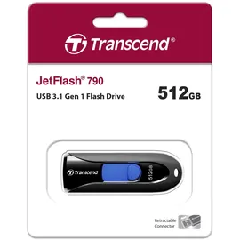 Transcend JetFlash 790 USB 3.1 Gen 1 Flash-Laufwerk (USB-Stick) Schwarz - TS512GJF790K