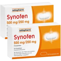 Synofen - mit Ibuprofen und Paracetamol - Doppelpack 40 st