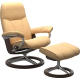 Stressless Relaxsessel STRESSLESS Consul Sessel Gr. Material Bezug, Material Gestell, Ausführung / Funktion, Maße, gelb (yellow) Lesesessel und Relaxsessel