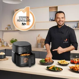 Philips 2000 Series Airfryer NA230/00 schwarz mit Sichtfenster