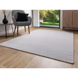 Steffensmeier Kurzflor Teppich Ibiza | Wohnzimmerteppich | Stilvoll | Pflegeleicht | Jugendteppich | Grau, Größe: 60x90 cm