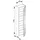 Keuco X-Line Hochschrank 1-türig 48 x 175 x 30 cm Anthrazit/Anthrazit Glas