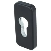 MS Beschläge Schutzrosette eckig Schieberosette Schwarz