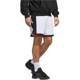 adidas Men's Mens Pulse Speed Bball Short, White/Black, M