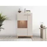 Home Affaire Highboard 77 x 127,5 x 35 cm Kaschmir / Weiß