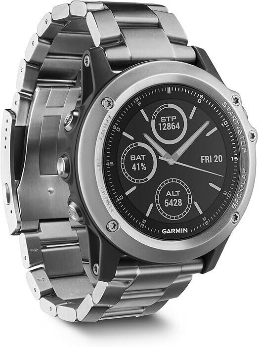 Fenix 3 Saphir Titanium Edition GPS Fitness Smartwatch Multisportuhr