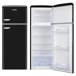 Amica KGC 15637 MS Retro-Kühl-Gefrierkombination (206 l, 1440 mm hoch, Schwarz)