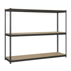 SimonRack Metallregal ohne Schrauben mit Simonforte 3 Regale 3 Regale. Marke/Holzfarbe 2000x2100x450 mm