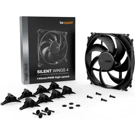 be quiet! Silent Wings 4 PWM High-Speed Gehäuselüfter 140mm x 140mm x 25mm