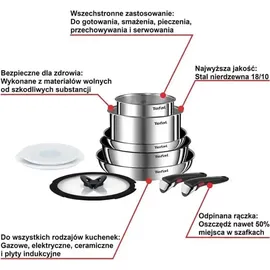 Tefal SATZ 10P L897SA74, Pfanne + Kochtopf,