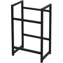 ML-Design Getränkekistenregal 47 x 31 x 75,5 cm Schwarz