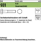Hörger & Geßler Sechskantschraube DIN 931 M30 x 300 1 Stück