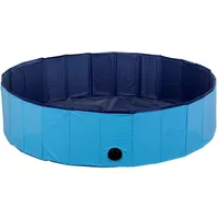 DIAMENTIQ Faltbarer Hundepool 120x30 cm Blau One Size