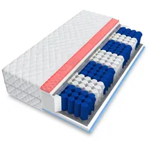 Fdm Matratze 140x200, cm Taschenfederkern H3 CANIS (Visco HR-Schaum 7 Zonen, Höhe 20 cm