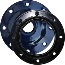 SHWT 8 Loch Flanschdeckel mit 1 1/2" IG und Dichtung als Adapter für Elektroheizstäbe inkl. Versand