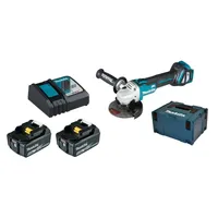 Makita DGA511RTJ 2x 5Ah Akku + Ladegerät 18V im MAKPAC, 125mm