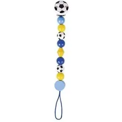 HEIMESS 763600 Schnullerkette Fußball, blau