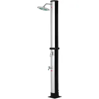 monzana Solardusche Silber/Schwarz 216 cm