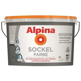 Alpina Sockelfarbe Schiefergrau matt 5 l
