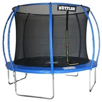 KETTLER Gartentrampolin Jump 305, Ø 305 cm, mit Sicherheitsnetz, für Kinder und Erwachsene (Blau)