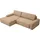 Home Affaire »TORGE (264cm), Schlafsofa in Cord, Samtvelours o Struktur fein, L-Form« Schlaffunktion, Bettkasten, Liegefläche: 125/210 cm