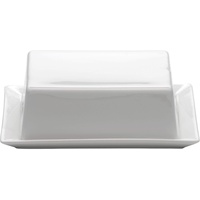 Maxwell & Williams AA6744 Butterdose 16x13x5 cm eckig, Weiß, Porzellan – Kitchen – mit Deckel, Geschenkbox – für 250 g