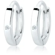 Elli DIAMONDS Creolen DIAMONDS Weiß 925 Sterling Silber 0,01 ct. onesize