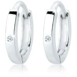 Elli DIAMONDS Creolen DIAMONDS Weiß 925 Sterling Silber 0,01 ct. onesize