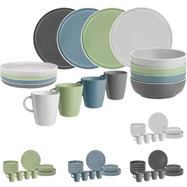 Brunner Dolomit Stone Touch Geschirr Set 16-tlg. grau