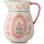 Bloomingville ODINA Natur mit Rosa Blumen 3,3 Liter Geschirr Kanne