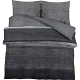 vidaXL Bettwäsche-Set Dunkelgrau 260 x 240 cm