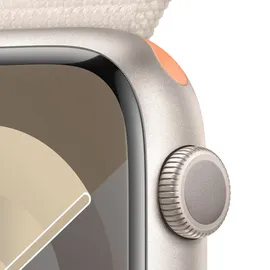 Apple Watch Series 9 GPS + Cellular 45 mm Aluminiumgehäuse polarstern, Sport Loop polarstern M/L