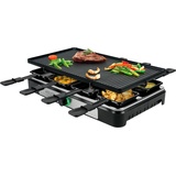 Adler Raclette - electric grill AD 6616 Table, 1400 W, Black/Stainless steel, Racletteofen, Grau, Schwarz