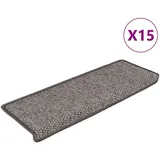 vidaXL Treppenmatten Selbstklebend Sisal 15Stk. 65x21x4cm Grau & Beige