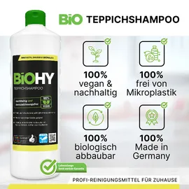 BiOHY Teppichshampoo Teppichreiniger 012-010, 100% vegan, Kanister) Bio-Konzentrat, 10 Liter