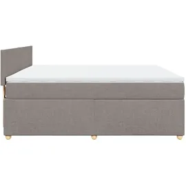 vidaXL Boxspringbett 180 x 200 cm Taupe