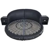 Xlmoebel Rundbett Neues modernes Doppelbett mit luxuriösem rundem Lederdesign und (Bett LB8844), Hergestellt in Europa schwarz