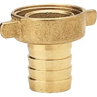 TEGUMA Schlauchtülle, gerillt, Überwurfmutter, Messing, NBR schwarz, IG 1.1/2",