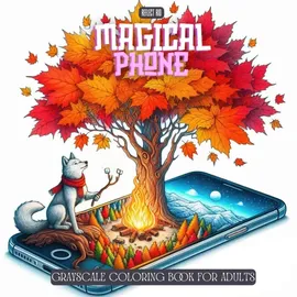 Independently published Magical Phone Coloring Book: Grayscale Coloring for Adults Featuring Fantasy Landscapes, Cute Animals, and Surreal Nature Scenes Emerging from ... Grayscale Coloring Book for Adults, Band 17)