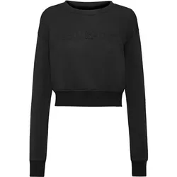 PLEIN SPORT Damen Sweatshirt Sweatshirt, Schwarz, M