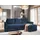 masseno Ecksofa POTARO mit Schlaffunktion L-Form, Sofa mit Bettkasten, Wohnzimmersofa, Couch, Soffa, Bettsofa, Couchgarnitur- Blau, POSO 05