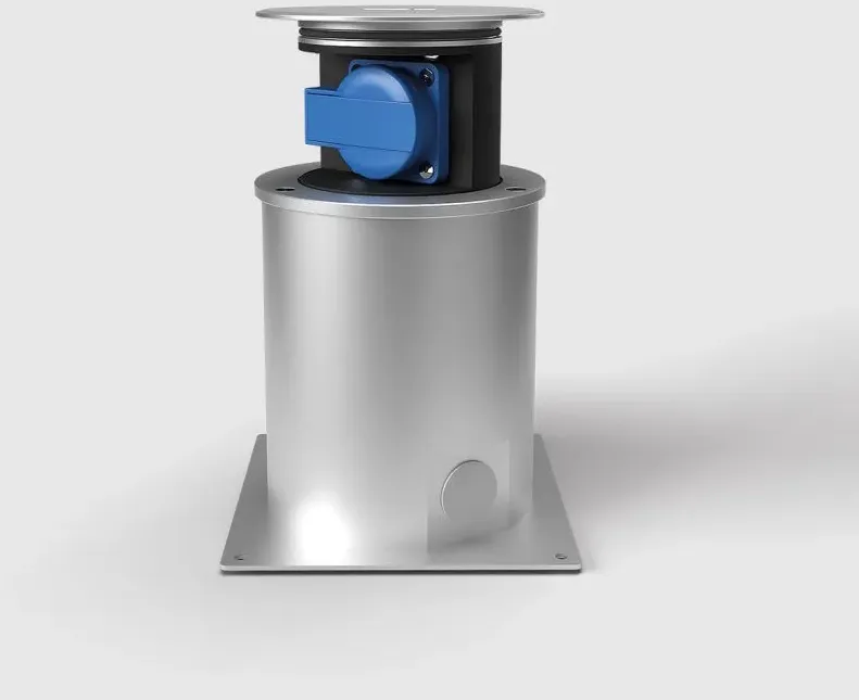 BS SV111-1-3 Senkverteiler IP67, runder Rahmen, 1x Schutzkontaktsteckdose