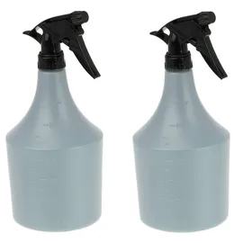 Relaxdays Sprühflasche 1 l 2er Set grau schwarz