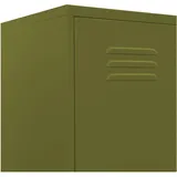 vidaXL Schließfachschrank Stahl 35x46x180 cm Olivgrün
